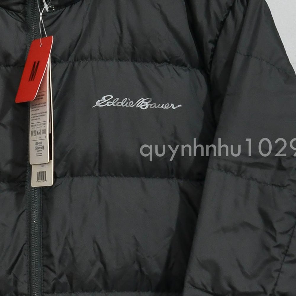Eddie Bauer Men’s Hooded Down Jacket  IN BLACK - Picture 4 of 7